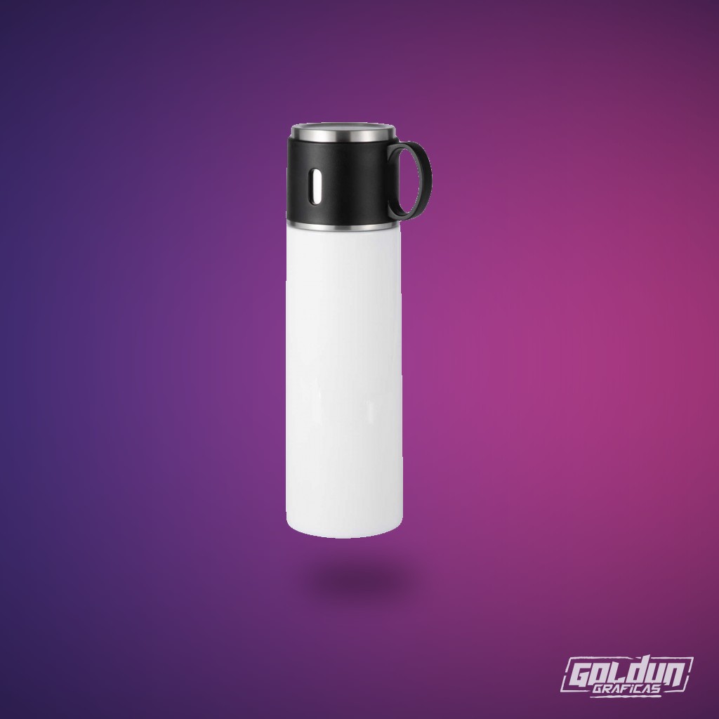 Termo de acero inoxidable con taza 500 ml