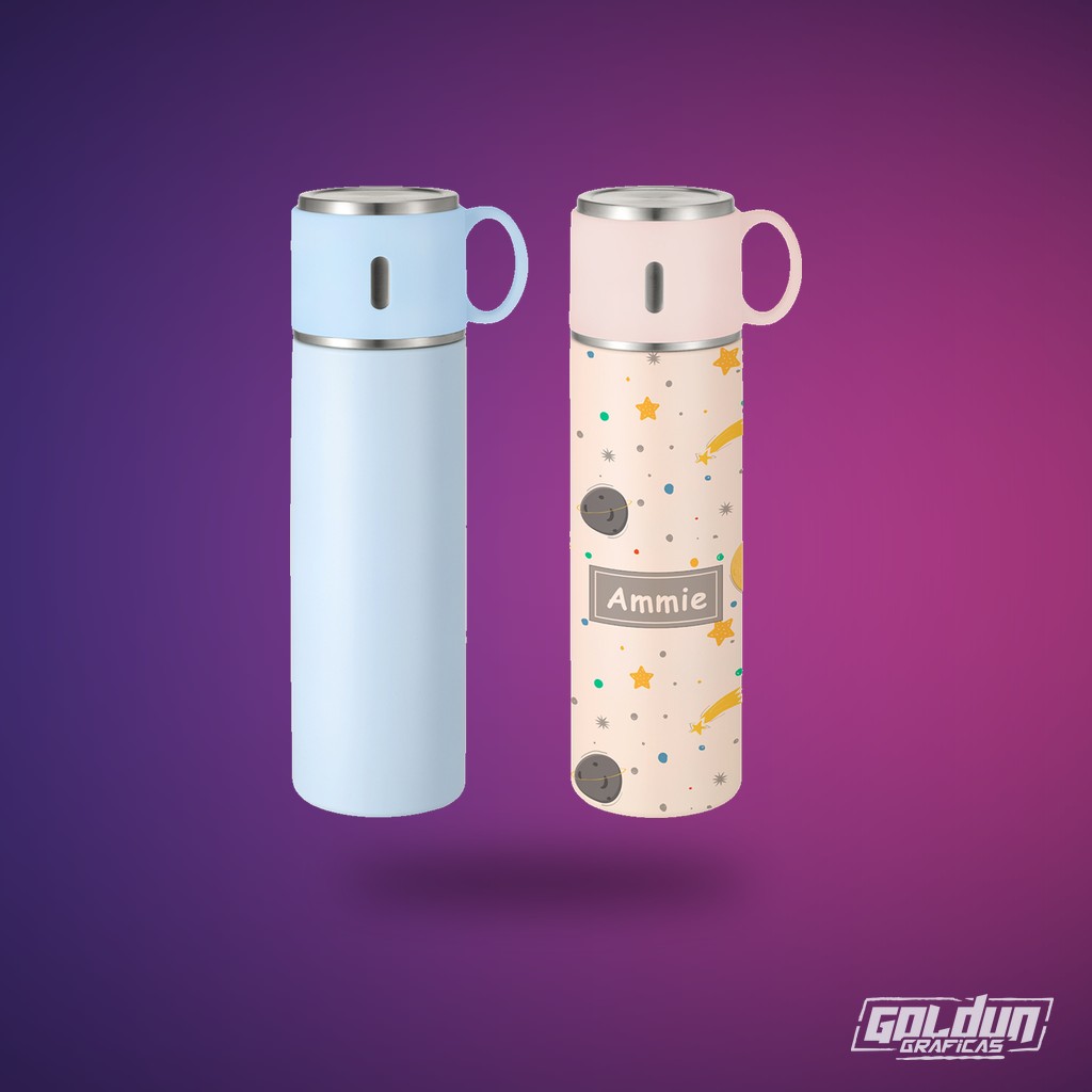 Termo premium de acero inoxidable con taza 500 ml